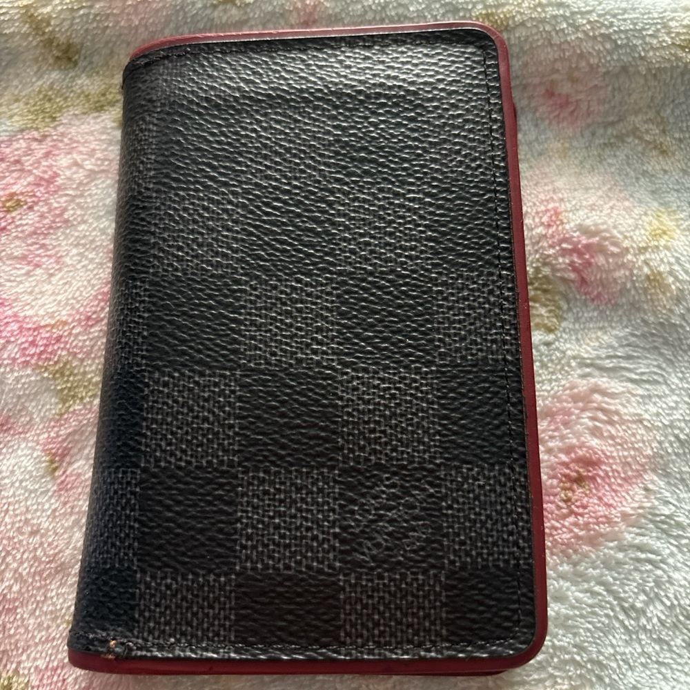 Louis Vuitton Red and Black Card Holder